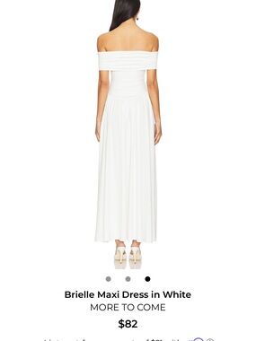 Brielle Off-Shoulder Maxi Dress — White